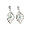 304 Stainless Steel Rhinestone Pendants STAS-L308-10P-1
