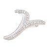 Brass Micro Pave Clear Cubic Zirconia Pendants CU-CBA8481-01P-Y-2
