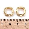 Brass Micro Pave Green Cubic Zircon Spacer Beads KK-P271-21G-3