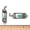 Natural Amazonite Faceted Pointed Bullet Shaped Big Pendants G-P613-01AS-02-3