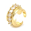 Brass Micro Pave Cubic Zirconia Cuff Rings RJEW-P102-09G-1