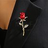 Rose Alloy Enamel Brooches DJ-PW-WG7E3FB-01-4