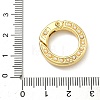 Brass with ABS Plastic Imitation Pearl Snap Clasps KK-I476-22G-3
