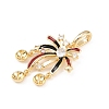 Brass Micro Pave Cubic Zirconia Pendants Bails KK-H524-01G-02-2
