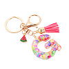 Fruit Series Letter Resin Keychains KEYC-TAC0033-02G-2