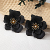 Flower Baking Paint Alloy Stud Earrings FS-WG54A10-04-1