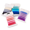 30 Yards 6 Colors Polyester Ribbon OCOR-TAC0028-06A-9