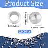 2000Pcs Brass Crimp Beads KK-SP0002-62S-2