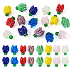 16Pcs 8 Colors Handmade Lampwork Beads LAMP-TA0001-33-1