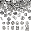 120Pcs 12 Styles Tibetan Style Alloy Beads FIND-PH0061-65-1