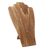 Bust Wooden Display Stands for Necklaces ODIS-WH0331-54-1