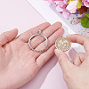 1Pc 925 Sterling Silver Coin Holder Bezel STER-NB0001-13-3