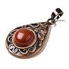 Natural Red Jasper Pendants G-H065-02R-22-2