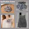 2M Fashion Fibre Imitation Ostrich Feather Trimming DIY-GF0014-47B-5