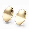 Brass Stud Earring Findings KK-S348-351-1