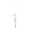 Hanging Crystal Aurora Wind Chimes HJEW-Z003-10-2