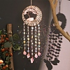 Tree of Life Natural Agate & Natural Crystal Chips Hanging Suncatchers RN-CBA387D-02G-2