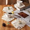 CHGCRAFT Hand-Woven Cotton Rope Placemat Simple Tassel Coasters AJEW-CA0002-13-5