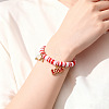 Valentine's Day Zinc Alloy Enamel Charm Bracelets FS-WG4D636-08-2