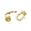 Brass Fold Over Clasps KK-Q048-06G-2