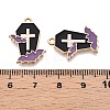 Halloween Theme Rack Plating Alloy Enamel Pendants X-ENAM-N056-357A-3