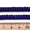 Opaque Solid Color Glass Beads Strands X-GLAA-N026-3x6mm-09-4