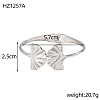 304 Stainless Steel Cuff Bangles STAS-OY009-16P-2