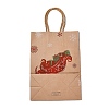 Christmas Theme Hot Stamping Rectangle Paper Bags X1-CARB-F011-02D-3