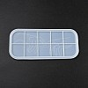 DIY Rectangle with Hand Dish Tray Silhouette Statue Silicone Molds DIY-P070-C01-4