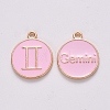 Alloy Enamel Pendants ENAM-S124-01B-09I-1