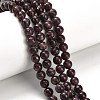 Natural Lepidolite/Purple Mica Stone Beads Strands G-H335-B03-6mm-A-1
