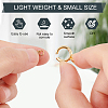 12Pcs 6 Style Eco-friendly Brass Spring Ring Clasps KK-BC0009-41-3