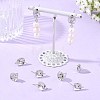 SHEGRACE Brass Stud Earring Findings XGRQ6M591-903P-4