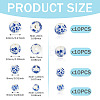 40Pcs 4 Styles Handmade Porcelain Beads PORC-TADJ0001-08B-3