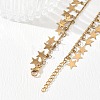 304 Stainless Steel Charm Bracelets for Women BJEW-D466-06G-5