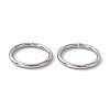 Non-Tarnish 304 Stainless Steel Open Jump Rings X-STAS-C040-01G-P-4