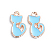 Alloy Enamel Pendants ENAM-TAC0001-24D-1