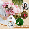 30Pcs 10 Colors Alloy Pendant Cabochon Settings FIND-PH0025-81-5