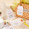 100Pcs Birthday Theme Rectangle Paper Tag Cards with 20m Jute Cord Kit DIY-SP0003-89D-3