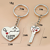 Alloy Couples Keychains KEYC-PW0002-078A-1