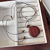 Wooden Liquor Pot Pendant Adjustable Cord Long Necklaces for Women Men WG3A78C-03-1