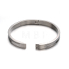 Tarnish Resistant Fashionable Unisex 304 Stainless Steel Bangles BJEW-L552-02D-6mm-2