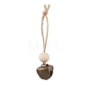 Iron Bell Pendant Decoration HJEW-JM02228-01-1