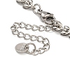 304 Stainless Steel Link Chain Bracelets for Women BJEW-S153-10P-3