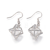 Natural Quartz Crystal Dangle Earrings EJEW-K080-A04-2