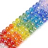 Electroplate Glass Beads Strands EGLA-D300-06-8mm-1