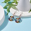 Gemstone Dangle Earrings EJEW-JE04906-01-3