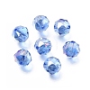 Electroplate Transparent Round Glass Beads GL-CBA6A73-AB06-1