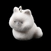 Flocking Opaque Resin Pendants RESI-G128-01O-1