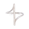 304 Stainless Steel Thin Curve Finger Ring for Women RJEW-C086-25-P-2